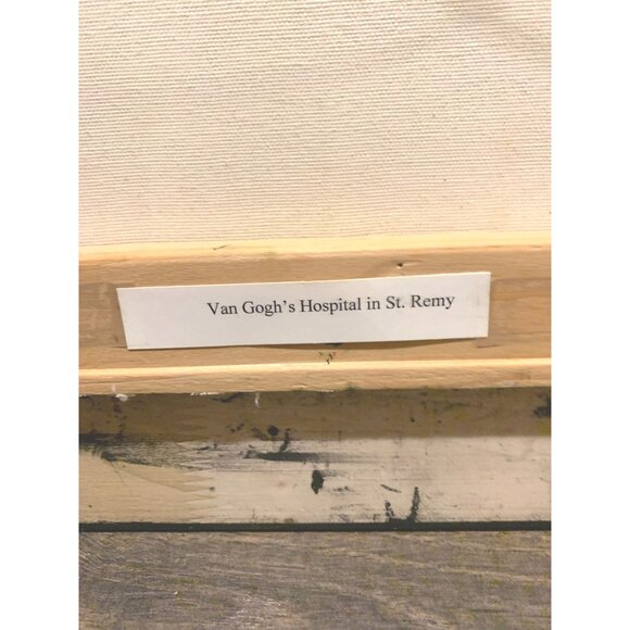 Original Oil Painting Framed & Matted Of Van Gogh's Hospital France By Mary Ples - Picture 8 of 11